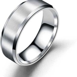 Stainless Steel Titanium, Rhodium, Black Silver, Silver, Platinum Plated Ring-image-21