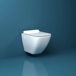 FLUANCE Wall Mounted Closet with Soft Close Slim Detachable Seat Cover Western Commode-image-13