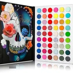 Big Colorful Eyeshadow Palette Professional 54 Color Board Bright Neon Glitter 180 g-8