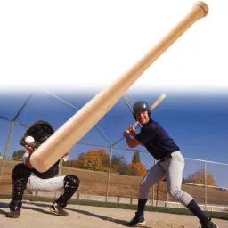 RJMEERUT (Heavy Duty)Natural Wood Baseball Bat unisex baseball {natural-brown..} Willow Baseball Bat For 15+ Yrs-image-35