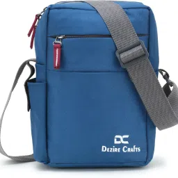 Blue Men & Women Sling Bag - Medium Trendy Stylish Shoulder Body Office-image-68
