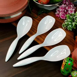 creative hub Serving Spoon/Melamine Serving Spoon Set Of 4,Cutlery Set,Spoon Set Melamine Serving Spoon Set image 4