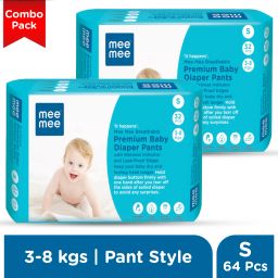 Breathable Premium Baby Diaper Pants with Wetness Indicator and Leak-Proof Edges (Small, 32 Pcs) (Pack of 2) - S-image-19