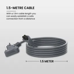 Portronics Power Cord 10 A 1.5 m Konnect G2, POR-1757 image 5
