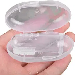 Pack Of 1 Silicone Baby Finger Brush|| Baby Tongue Cleaner||Baby Soft Brush||100% BPA Free Teether and Feeder-image-83