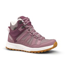 Women's Warm and Waterproof Hiking Boots NH500 Mid - Burgundy-image-93