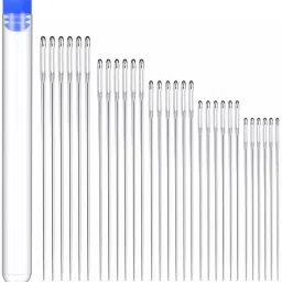 25 PCS Large Eye Hand Sewing Needle Set | 5 Sizes Big Eye Wool Needles Hand Sewing Needle-image-61