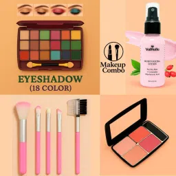 Makeup Combo Kit – Eyeshadow, Blush, Brushes & Moisturizing Lotion-image-37