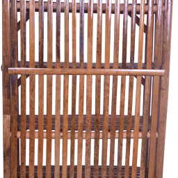 evra Wood, Bamboo,Cane Book shelf chappal stand,Bookshelf for office,multipurpose use Bamboo Semi-Open Book Shelf image 3