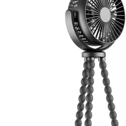 YOZO Table fan Powerful Rechargeable with LED Light Table Fan for Home, Office Desk Mini Desk Fan Portable 3 Speeds Wind Desktop Table Cooling Fan For Car Outdoor USB Fan, Led Light, Rechargeable Fan-28