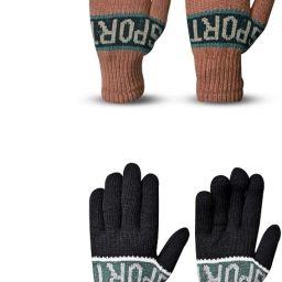 Solid, Self Design, Printed Winter Men Gloves-picture-9