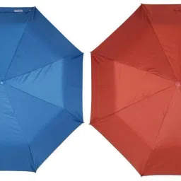 3 Fold Mono Silver Manual Combo - Pack of 2 Umbrella-21