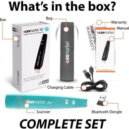 Scanmarker Air Pen Scanner - OCR Digital Highlighter and Reader - Wireless (Turquoise) Corded Portable Scanner image 2