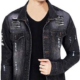 Men Solid Denim Jacket-image-25