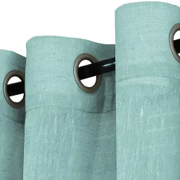 274 cm (9 ft) Cotton Transparent Long Door Curtain Single Curtain-image-77