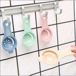 leeonz Egg Yolk Separator, Egg Separator Egg Yolk White Separator, Egg Filter (Pink) Plastic Egg Separator image 5