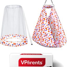 Preemie Baby Swing Cradle with Mosquito Net and Spring-11