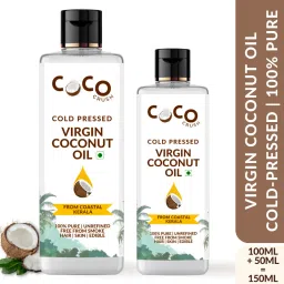 Combo of Virgin Coconut Oils, 100ml+50ml | Cold Pressed, 100% Pure & Natural-image-10