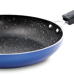 Non-Stick Aluminium Spetter Finish Blue Fry Pan Fry Pan 23 cm diameter 1.5 L capacity-image-53