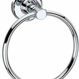 CSS-04 Stainless Steel Towel Ring for Bathroom/Wash Basin/Napkin-Towel Hanger/Bathroom Accessories (Chrome-Round) - Set of 1 SILVER Towel Holder-image-65