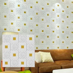 Decorative White, Gold Wallpaper-image-74