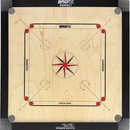 Carrom- Perfect (L)-6 mm 3.81 cm Carrom Board-image-54