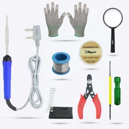 HGCM92M1 Electronic 8in1 Soldering Iron Kit Set with Gloves, Magnifying Glass 25 W Simple-17