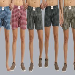 Pack of 5 Checkered Men Boxer-image-62
