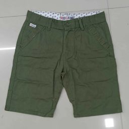 Solid Men Green Chino Shorts-image-15