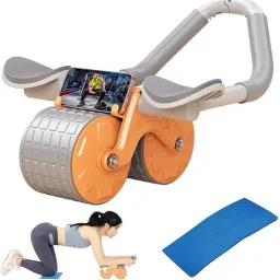Professional Ab Roller with Counter Silent Knee Pad Mat Phone Holder Exercise Ab Exerciser-picture-19