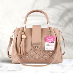 Women Beige Hand-held Bag - Extra Spacious-image-20