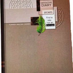 excel Executive Hard Bound Diary with Sunday Half Pages Regular Diary 2025 (Cover Color may be Different) Ruled 340 Pages image 2