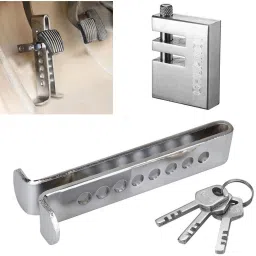 Brake Clutch Pedal Car Lock Universal Anti-Theft Locking Gear Lock-image-12