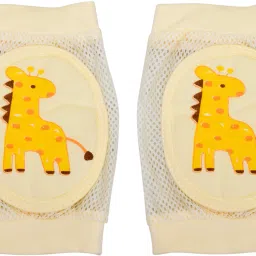 Baby Knee Pads for Crawling, Anti-Slip Padded Stretchable Elastic Cotton Soft Breathable Comfortable Knee Cap/ Elbow Safety Protector Available in Cute Prints and Attractive Colors (6 months- 2 years) (Pink", Pack of 1) Pink Baby Knee Pads-image-40