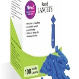 Wellstar BG-03 100 Test Strips With Round Glucometer Lancets (100) Glucometer Lancets image 3