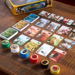 ghoniya enterprise Splendor Board Game (Base Game) | Family Board Game | Board Game for Adults and Family | Strategy Game | Ages 10+ | 2 to 4 players | Average Playtime 30 minutes Strategy & War Games Board Game Board Game Accessories image 2
