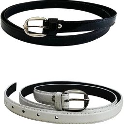 Women Casual White, Black Genuine Leather Belt-image-35