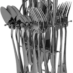 24 pcs Silverware Cutlery Set with Holder Premium Stainless Steel Cutlery Set-19