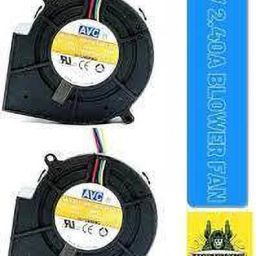 Electronic Spices 12v 2.40a Blower Fan 97*97*33mm Turbine Double Ball bearing Fan (Pack of 2) Cooler-14