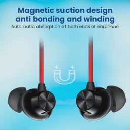 mak Bluetooth Neckband, Fast Type C Charge, Built-in Mic, ENC, Upto 48 Hrs Playtime Bluetooth Headset image 4