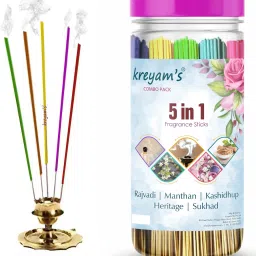 Incense Sticks Variety Pack For Puja Meditation And Negative Energy agarbatti rose, heritage, kashidhup, heritage, Sukhad For Pooja Items-28
