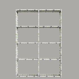 viknort 10-Layer Dogy Print Solid Metal Open Book Shelf image 2