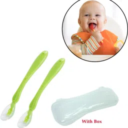 Soft Silicone Tip Spoons Set Box (2 Spoons)- Silicone-10
