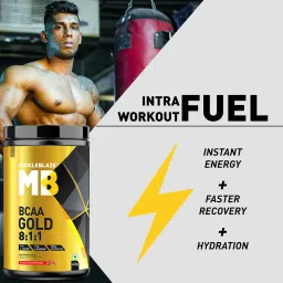 muscleblaze BCAA Gold 8:1:1 with Higher Leucine, Electrolytes, Glutamine BCAA image 3