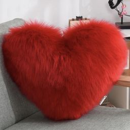 Heart pillow Microfibre Solid Cushion Pack of 1-30
