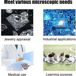 voocme USB Digital Microscope 50X to 1600X, 8 LED Magnification Microscope Microscope Slide Box image 3
