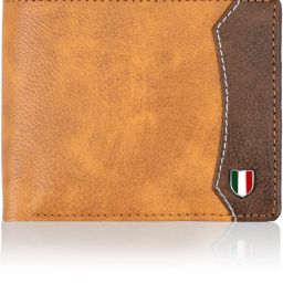 Men Tan, Brown Genuine Leather Wallet - Mini-image-2