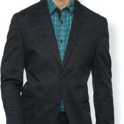 Men Self Design Single Breasted Formal Blazer-image-64