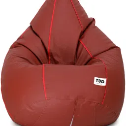 XXL Classic Tan With Red Piping Teardrop Bean Bag With Bean Filling-picture-12