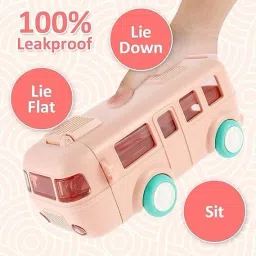 Bus Shape P4 Water Bottle Interesting Toy Cute Appearance for School Home Office 500 ml Water Bottle-image-88